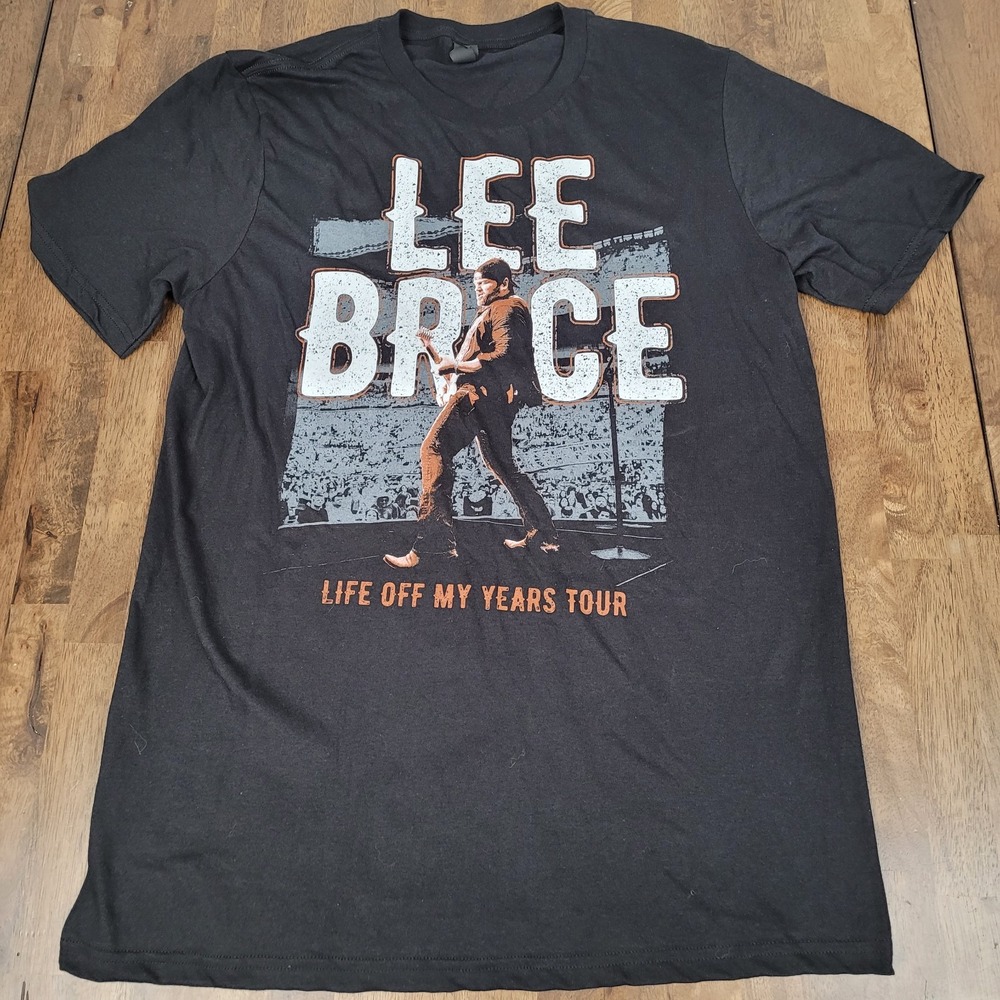 Lee Brice Life Off My Years 2016 Tour T-Shirt Black Men's Size Medium